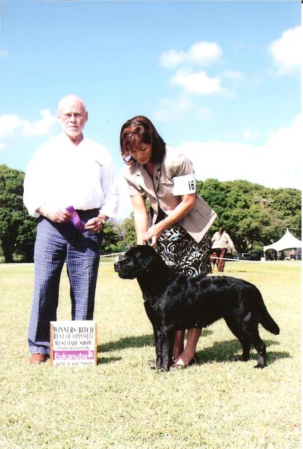 Rika taking WB and BOS at West Oahu show Jan. 2011